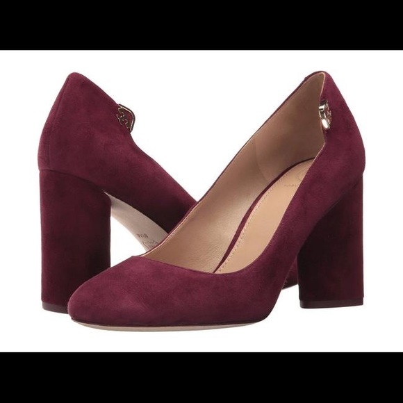 Women's Elizabeth Suede High Block Heel Pumps - Picture 2 of 11